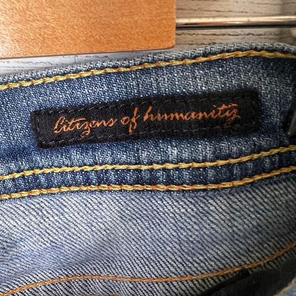Citizens of Humanity Jeans Womens Size 30 Ingrid #001 Low Waist Flair Boot Cut - Picture 15 of 16